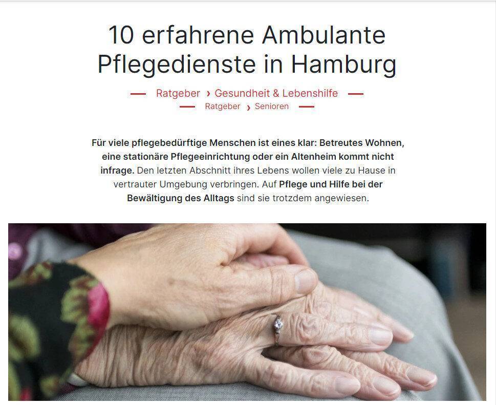 Intermed Pflegedienst Hamburg unter den besten Pflegediensten Hamburgs